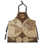 Vintage World Map Apron Without Pockets