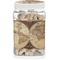Vintage World Map Dog Treat Jar
