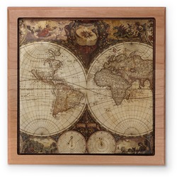 Vintage World Map Pet Urn
