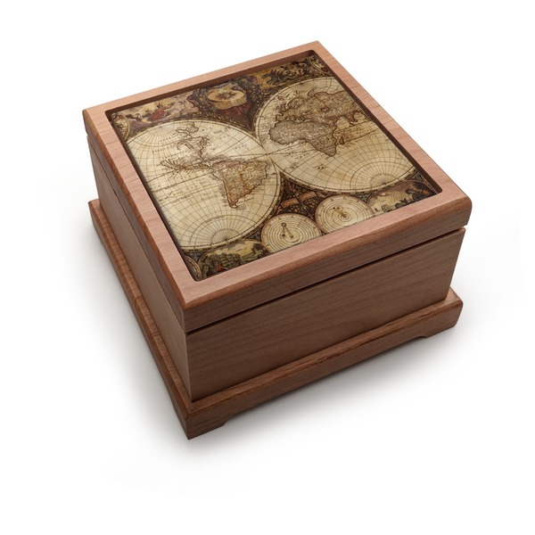 Custom Vintage World Map Pet Urn