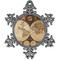 Vintage World Map Vintage Snowflake Ornament