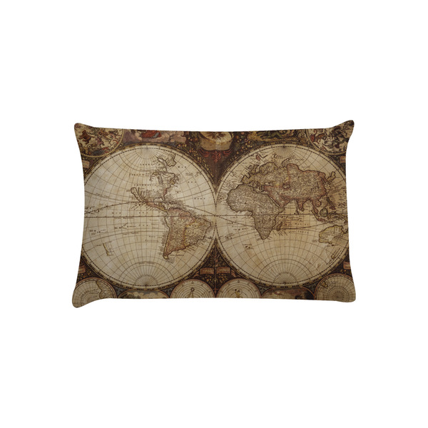 Custom Vintage World Map Pillow Case - Toddler