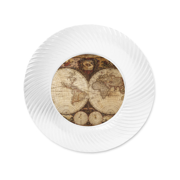 Vintage World Map Plastic Party Appetizer & Dessert Plates - Approval