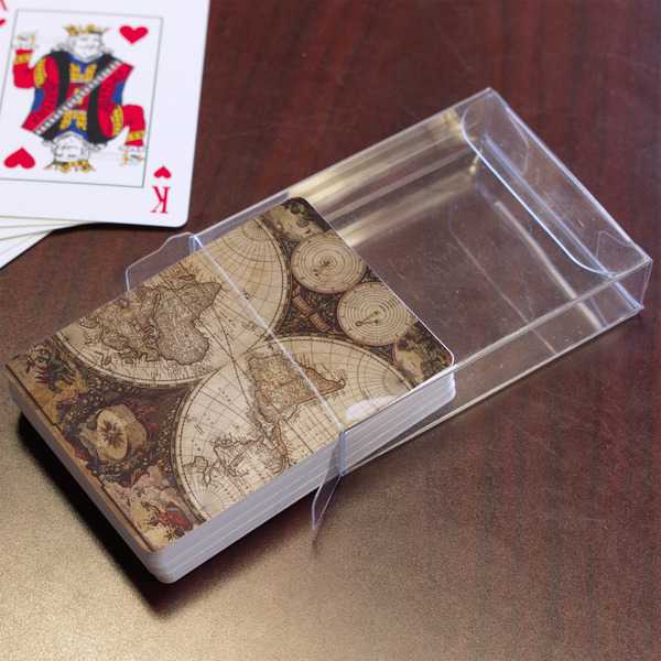 Vintage World Map Playing Cards - In Package