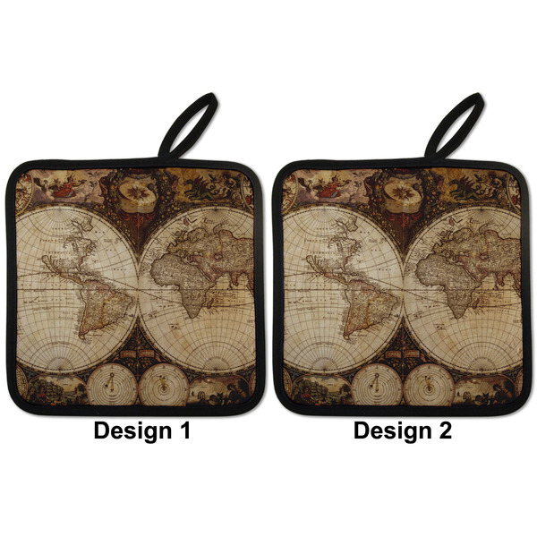 Vintage World Map Pot Holders - Set of 2 APPROVAL