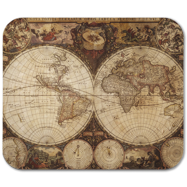 Vintage World Map Rectangular Mouse Pad - APPROVAL