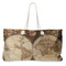 Vintage World Map Large Rope Tote Bag - Front View