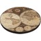 Antique World Map Round Table Top (Angle Shot)
