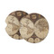 Vintage World Map Sandstone Car Coasters - Set of 2