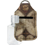 Vintage World Map Hand Sanitizer & Keychain Holder - Small