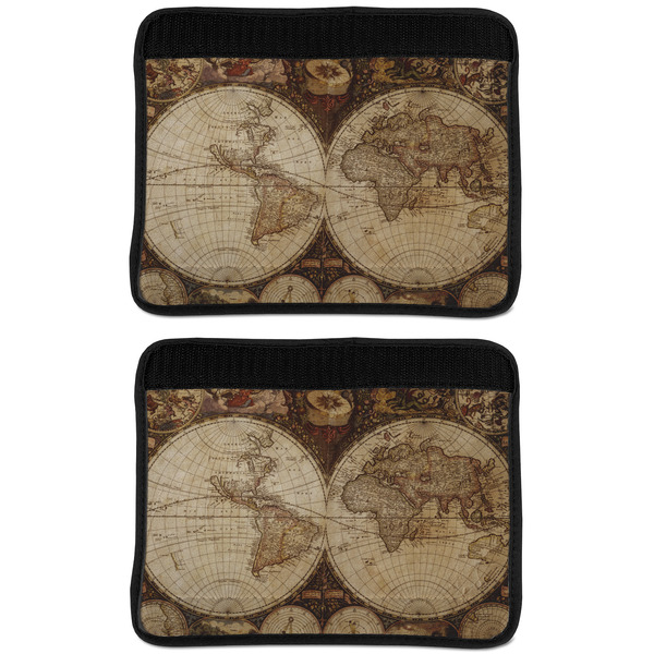 Vintage World Map Seat Belt Cover (APPROVAL Update)