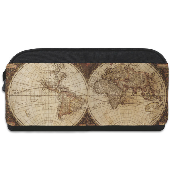 Custom Vintage World Map Shoe Bag