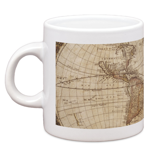 Custom Vintage World Map Espresso Cup