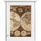 Vintage World Map Single White Cabinet Decal