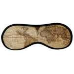 Vintage World Map Sleeping Eye Masks - Large
