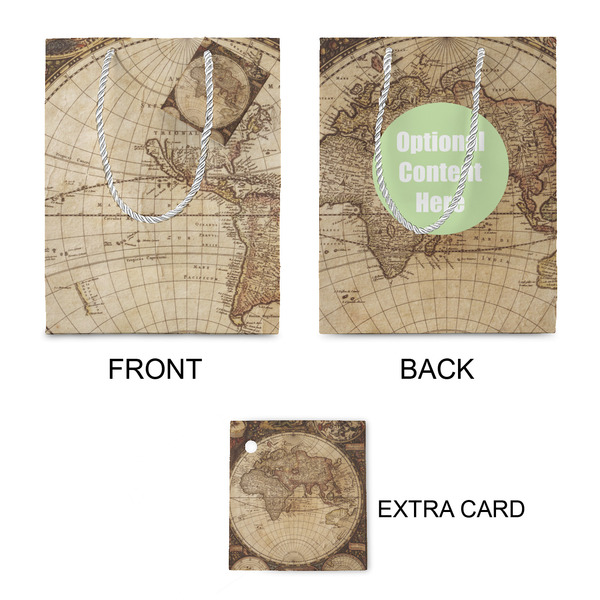 Vintage World Map Small Gift Bag - Approval