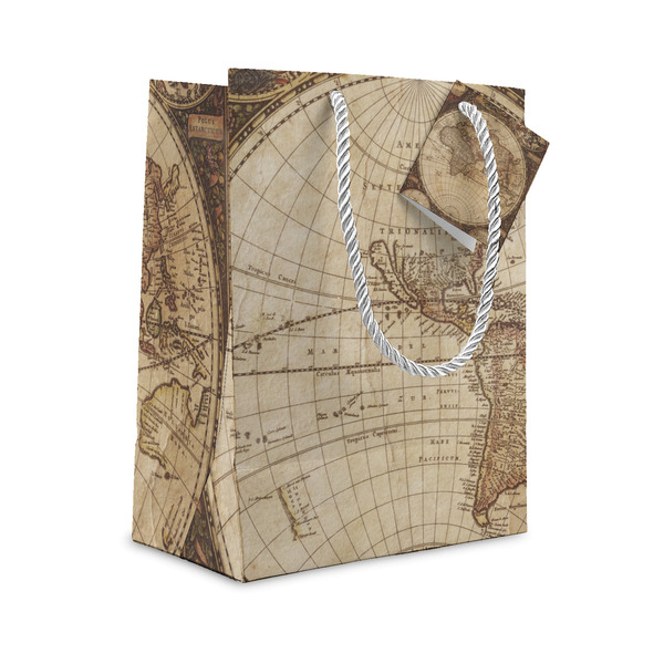 Custom Vintage World Map Gift Bag