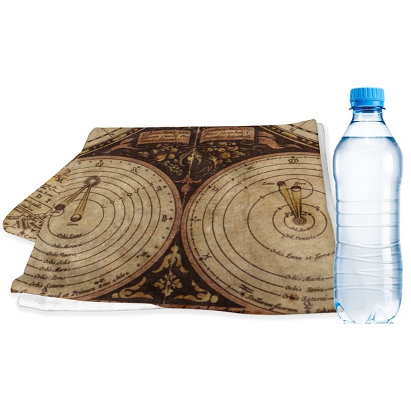 Custom Vintage World Map Sports & Fitness Towel