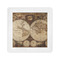 Vintage World Map Standard Cocktail Napkins
