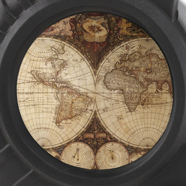 Vintage World Map Tape Measure - 25ft - detail