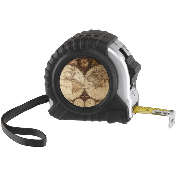 Custom Vintage World Map Tape Measure