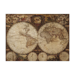 Vintage World Map Tissue Paper Sheets - Large - Heavyweight