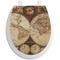 Vintage World Map Toilet Seat Decal