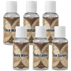 Vintage World Map Travel Bottles