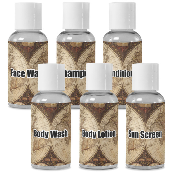 Custom Vintage World Map Travel Bottles