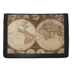 Vintage World Map Trifold Wallet