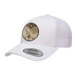 Vintage World Map Trucker Hat - White