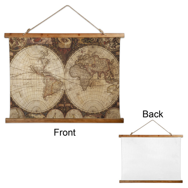 Vintage World Map Wall Hanging Tapestry - Landscape - APPROVAL