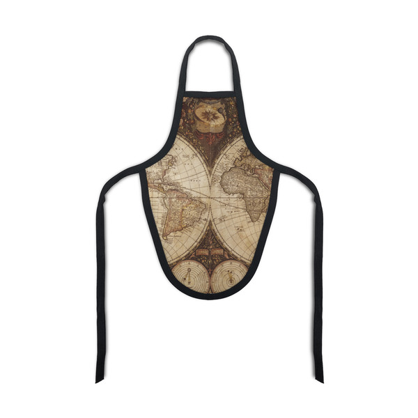 Custom Vintage World Map Bottle Apron
