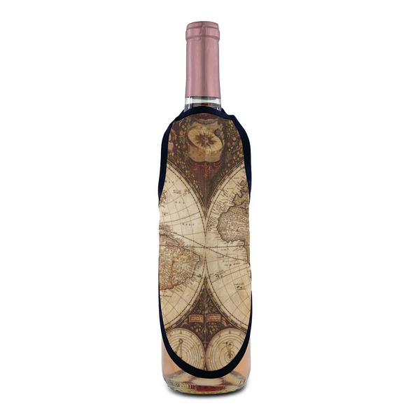 Vintage World Map Wine Bottle Apron - IN CONTEXT