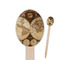 Vintage World Map Oval Wooden Food Picks