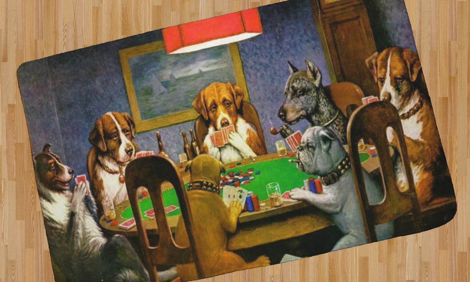 dogs playing poker by cassius marcellus coolidge