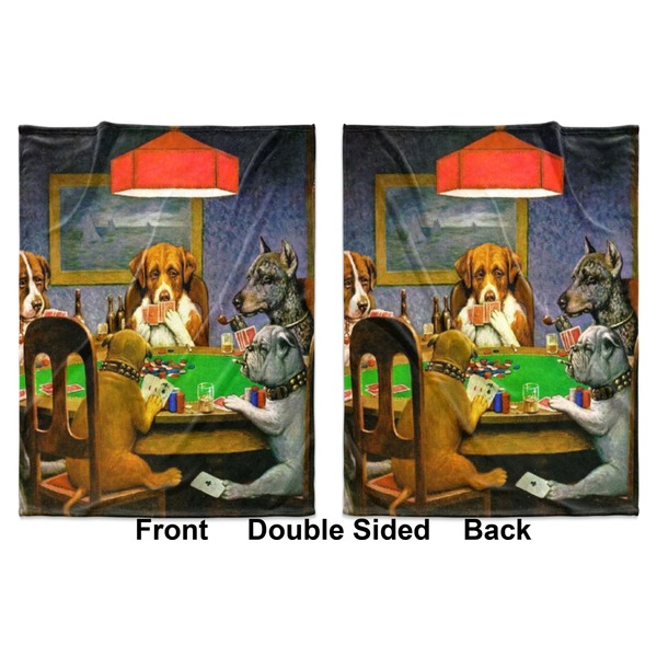 Dogs Playing Poker by C.M.Coolidge Baby Blanket (Double Sided - Printed Front and Back)