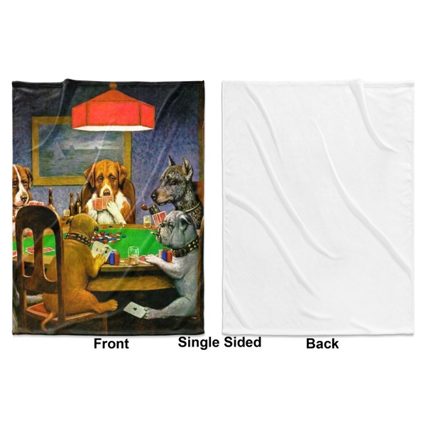 Dogs Playing Poker by C.M.Coolidge Baby Blanket (Single Sided - Printed Front, White Back)