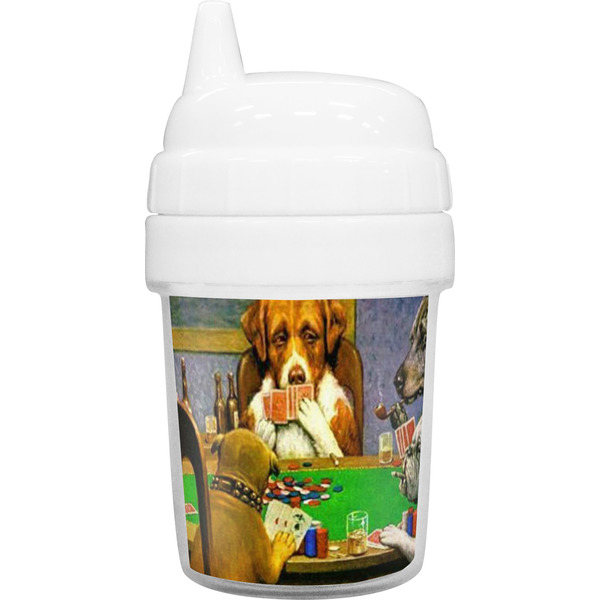 Custom Dogs Playing Poker 1903 C.M.Coolidge Baby Sippy Cup