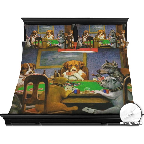 Dogs Playing Poker by C.M.Coolidge Bedding Set (King) - Duvet