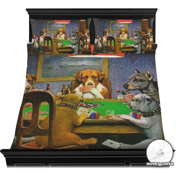 Dogs Playing Poker by C.M.Coolidge Bedding Set (Queen) - Duvet
