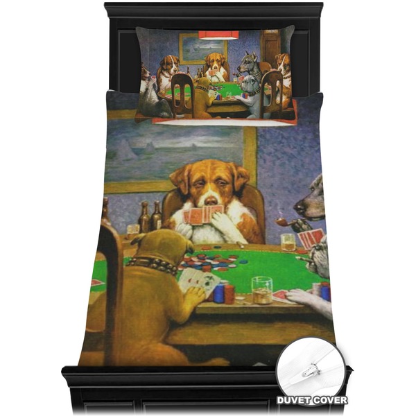 Dogs Playing Poker by C.M.Coolidge Bedding Set (Twin) - Duvet