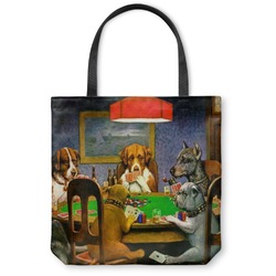 Dogs Playing Poker 1903 C.M.Coolidge Canvas Tote Bag - Medium - 16"x16"