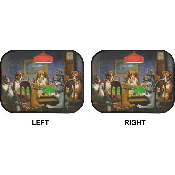 Dogs Playing Poker by C.M.Coolidge Car Floor Mats (Back Seat) (Approval)