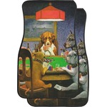 Dogs Playing Poker 1903 C.M.Coolidge Car Floor Mats (Front Seat)