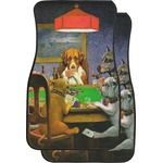Dogs Playing Poker by C.M.Coolidge Car Floor Mats