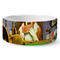 Dogs Playing Poker by C.M.Coolidge Ceramic Dog Bowl (Large)