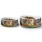 Dogs Playing Poker by C.M.Coolidge Ceramic Dog Bowls - Size Comparison