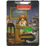 Dogs Playing Poker 1903 C.M.Coolidge Clipboard