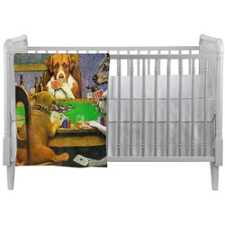 Dogs Playing Poker 1903 C.M.Coolidge Crib Comforter / Quilt